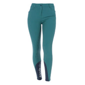 EQODE by Equiline Pantalon d'Équitation Donna Full Grip Vert EQODE by Equiline Pantalon d'Équitation Donna Full Grip Vert