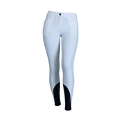 EQODE by Equiline Pantalon d'Équitation Donna Prise de Genou Blanc EQODE by Equiline Pantalon d'Équitation Donna Prise de Genou Blanc