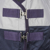 HKM Couverture Anti-Mouches Rain Bleu Foncé/Gris HKM Couverture Anti-Mouches Rain Bleu Foncé/Gris