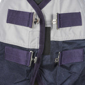 HKM Couverture Anti-Mouches Rain Bleu Foncé/Gris HKM Couverture Anti-Mouches Rain Bleu Foncé/Gris