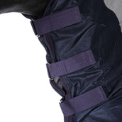 HKM Couverture Anti-Mouches Rain with Neck and Bellyflap Bleu Foncé/Gris HKM Couverture Anti-Mouches Rain with Neck and Bellyflap Bleu Foncé/Gris