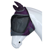 Shires Masque Anti-Mouches Deluxe avec Oreilles Violet Shires Masque Anti-Mouches Deluxe avec Oreilles Violet