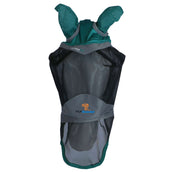 Shires Masque Anti-Mouches Deluxe avec Oreilles et Nez Vert Shires Masque Anti-Mouches Deluxe avec Oreilles et Nez Vert