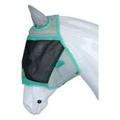 Shires Masque Anti-Mouches Air Motion avec Oreilles Aqua Shires Masque Anti-Mouches Air Motion avec Oreilles Aqua