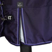 EQUITHÈME Couverture d'Extérieur Pro Series Tyrex 1680D 220g avec Couvre-cou Marin EQUITHÈME Couverture d'Extérieur Pro Series Tyrex 1680D 220g avec Couvre-cou Marin