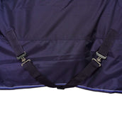 EQUITHÈME Couverture d'Extérieur Pro Series Tyrex 1680D 220g avec Couvre-cou Marin EQUITHÈME Couverture d'Extérieur Pro Series Tyrex 1680D 220g avec Couvre-cou Marin