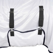 HKM Couverture Anti-Mouches Lyon avec Partie du Cou Blanc HKM Couverture Anti-Mouches Lyon avec Partie du Cou Blanc