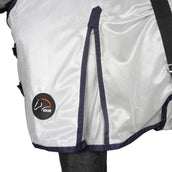 HKM Couverture Anti-Mouches Lyon avec Partie du Cou Argent HKM Couverture Anti-Mouches Lyon avec Partie du Cou Argent