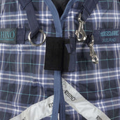 Rhino Plus Turnout Lite 0g Navy Check/Indigo Rhino Plus Turnout Lite 0g Navy Check/Indigo