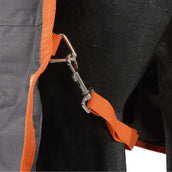 WeatherBeeta Couverture d'Hiver ComFiTec Classic Standard Neck Medium/Lite 600D 100g Gunmetal/Corail WeatherBeeta Couverture d'Hiver ComFiTec Classic Standard Neck Medium/Lite 600D 100g Gunmetal/Corail