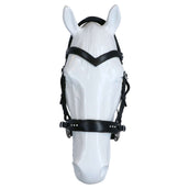 F.R.A. Bridon Glory Hackamore Cuir avec Perles Noir F.R.A. Bridon Glory Hackamore Cuir avec Perles Noir
