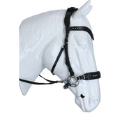 F.R.A. Bridon Glory Hackamore Cuir avec Perles Noir F.R.A. Bridon Glory Hackamore Cuir avec Perles Noir