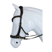 F.R.A. Bride Glory Side-Pull Cuir avec Perles Marron F.R.A. Bride Glory Side-Pull Cuir avec Perles Marron