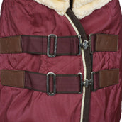 HORKA Couverture d'Écurie Luxe avec Col Bordeaux HORKA Couverture d'Écurie Luxe avec Col Bordeaux