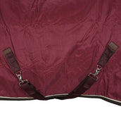 HORKA Couverture d'Écurie Luxe avec Col Bordeaux HORKA Couverture d'Écurie Luxe avec Col Bordeaux