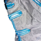 WeatherBeeta Couverture Anti-Mouches ComFiTec Hexi Shield Combo Neck Silver/Teal Blue WeatherBeeta Couverture Anti-Mouches ComFiTec Hexi Shield Combo Neck Silver/Teal Blue