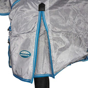 WeatherBeeta Couverture Anti-Mouches ComFiTec Hexi Shield Combo Neck Silver/Teal Blue WeatherBeeta Couverture Anti-Mouches ComFiTec Hexi Shield Combo Neck Silver/Teal Blue