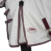 WeatherBeeta Couverture d'Été Hybrid Seasons Combo Neck White/Maroon WeatherBeeta Couverture d'Été Hybrid Seasons Combo Neck White/Maroon