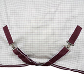 WeatherBeeta Couverture d'Été Hybrid Seasons Combo Neck White/Maroon WeatherBeeta Couverture d'Été Hybrid Seasons Combo Neck White/Maroon