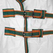 WeatherBeeta Couverture Anti-Mouches ComFiTec Tyro Mesh Combo Neck White/Green/Burnt Orange WeatherBeeta Couverture Anti-Mouches ComFiTec Tyro Mesh Combo Neck White/Green/Burnt Orange