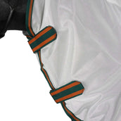 WeatherBeeta Couverture Anti-Mouches ComFiTec Tyro Mesh Combo Neck White/Green/Burnt Orange WeatherBeeta Couverture Anti-Mouches ComFiTec Tyro Mesh Combo Neck White/Green/Burnt Orange