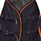 Waldhausen Cooler/Couverture Anti-Mouches Bleu nuit/orange Waldhausen Cooler/Couverture Anti-Mouches Bleu nuit/orange