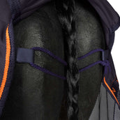 Waldhausen Cooler/Couverture Anti-Mouches Bleu nuit/orange Waldhausen Cooler/Couverture Anti-Mouches Bleu nuit/orange