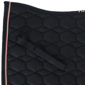 HKM Tapis de Selle Rosegold Glamour Dressage Noir/Or rose HKM Tapis de Selle Rosegold Glamour Dressage Noir/Or rose