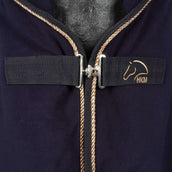 HKM Couvertures Anti-Transpiration Rosegold Glamour Bleu foncé/RoseOr HKM Couvertures Anti-Transpiration Rosegold Glamour Bleu foncé/RoseOr