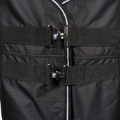 EQUITHÈME Couverture d'Extérieur Tyrex 600D Standard 300g Noir EQUITHÈME Couverture d'Extérieur Tyrex 600D Standard 300g Noir