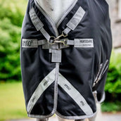 Amigo Chemise Turnout 1200D Plus 100g Noir/Gris Titane/Argent Amigo Chemise Turnout 1200D Plus 100g Noir/Gris Titane/Argent