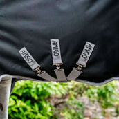 Amigo Chemise Turnout 1200D Plus 100g Noir/Gris Titane/Argent Amigo Chemise Turnout 1200D Plus 100g Noir/Gris Titane/Argent