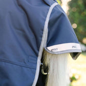 Amigo Chemise Turnout 1200D Pony 0g Marine/Gris Titane/Argent Amigo Chemise Turnout 1200D Pony 0g Marine/Gris Titane/Argent