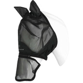 EQUITHÈME Masque Anti-Mouches Zipper avec Protection UV Noir EQUITHÈME Masque Anti-Mouches Zipper avec Protection UV Noir
