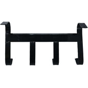 Agradi Horse Porte-Bride avec 4 Crochets Noir Agradi Horse Porte-Bride avec 4 Crochets Noir