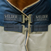 Velder Horsewear Premium Couverture Anti-Mouches Waterproof-Top Navy/Pearl Silver Velder Horsewear Premium Couverture Anti-Mouches Waterproof-Top Navy/Pearl Silver