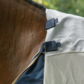 Velder Horsewear Premium Couverture Anti-Mouches Waterproof-Top Navy/Pearl Silver Velder Horsewear Premium Couverture Anti-Mouches Waterproof-Top Navy/Pearl Silver