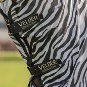 Velder Horsewear Couverture Anti-Mouches avec Couvre-cou Zebra Noir/Blanc Velder Horsewear Couverture Anti-Mouches avec Couvre-cou Zebra Noir/Blanc