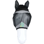 Agradi Horse Masque Anti-Mouches Fine Mesh avec Oreilles Noir Agradi Horse Masque Anti-Mouches Fine Mesh avec Oreilles Noir