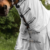 Waldhausen Couverture Anti-Mouches Protect avec Cou Indépendant Gris argenté/Gris Waldhausen Couverture Anti-Mouches Protect avec Cou Indépendant Gris argenté/Gris