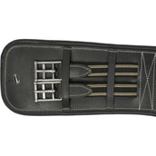 HORKA Sangle de Dressage Cuir Noir/Argent HORKA Sangle de Dressage Cuir Noir/Argent