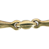 HORKA Mors à Olive Double Brisure 14mm Latation doré HORKA Mors à Olive Double Brisure 14mm Latation doré