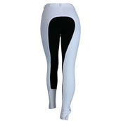 HKM Pantalon d'Équitation Basic Belmtex Grip Femmes Blanc/Noir HKM Pantalon d'Équitation Basic Belmtex Grip Femmes Blanc/Noir
