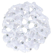 BR Filet à Cheveux avec Grandes Mailles et Pierres Diamant Blanc BR Filet à Cheveux avec Grandes Mailles et Pierres Diamant Blanc