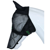 Agradi Horse Masque Anti-Mouches Fine Mesh avec Oreilles et Nez Noir Agradi Horse Masque Anti-Mouches Fine Mesh avec Oreilles et Nez Noir