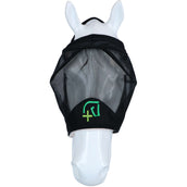 Agradi Horse Masque Anti-Mouches Fine Mesh sans Oreilles Noir Agradi Horse Masque Anti-Mouches Fine Mesh sans Oreilles Noir