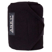 ANKY Bandages Basic Fleece Jeu de 4 Noir ANKY Bandages Basic Fleece Jeu de 4 Noir