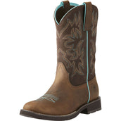 Ariat Bottes Western Delilah Round Toe Distressed Brown Ariat Bottes Western Delilah Round Toe Distressed Brown