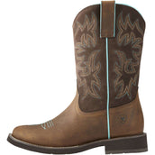 Ariat Bottes Western Delilah Round Toe Distressed Brown Ariat Bottes Western Delilah Round Toe Distressed Brown