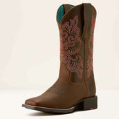 Ariat Bottes Western Round Up Wide Square Toe Sassy Brown Ariat Bottes Western Round Up Wide Square Toe Sassy Brown